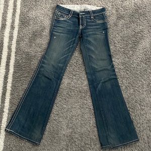 Womens Tag Denim Boot Cut Jeans Size 27